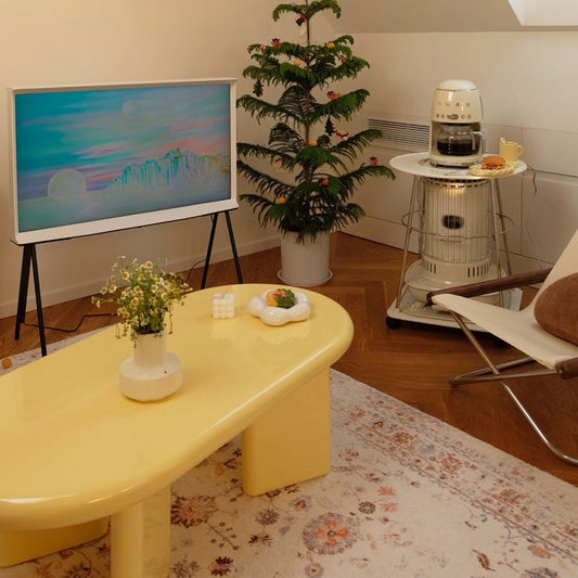 Tavolino contemporaneo ovale soli in legno con 4 gambe tavolo da cocktail