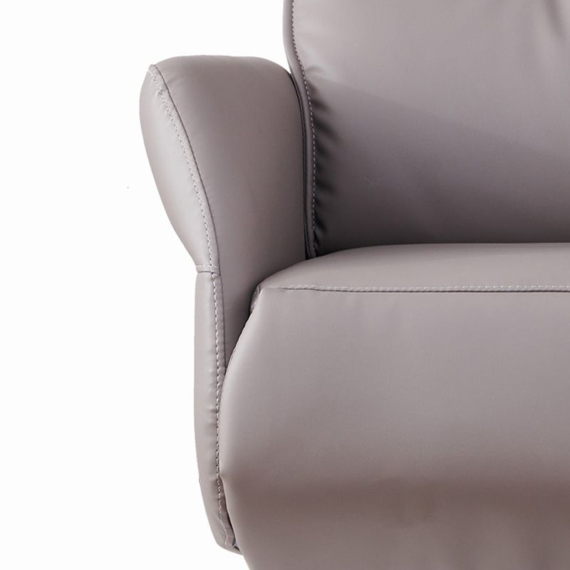 29" Wide Contemporary Managers Chair Gray Leather Executive Chair Clearhalo 'furn' 'furn_office_chair' 'Furniture' 'Office Chairs' 'Office Furniture' 'office_chair' 1200x1200_e5a59eec-e61b-4fd1-8209-0edeecd32652