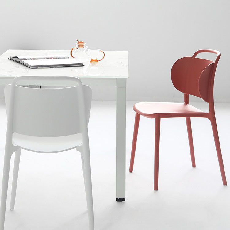 Contemporary Style Plastic Chair Dining Armless Open Back Chairs for Kitchen Clearhalo 'Dining Chairs' 'Dining Tables & Seating' 'dining_chair' 'furn' 'furn_dining_chair' 'Furniture' 'furniture_dining_chair' 'Kitchen & Dining Furniture' 1200x1200_e5a5eb3e-18f1-4e1c-97d3-a53d84c18e5c