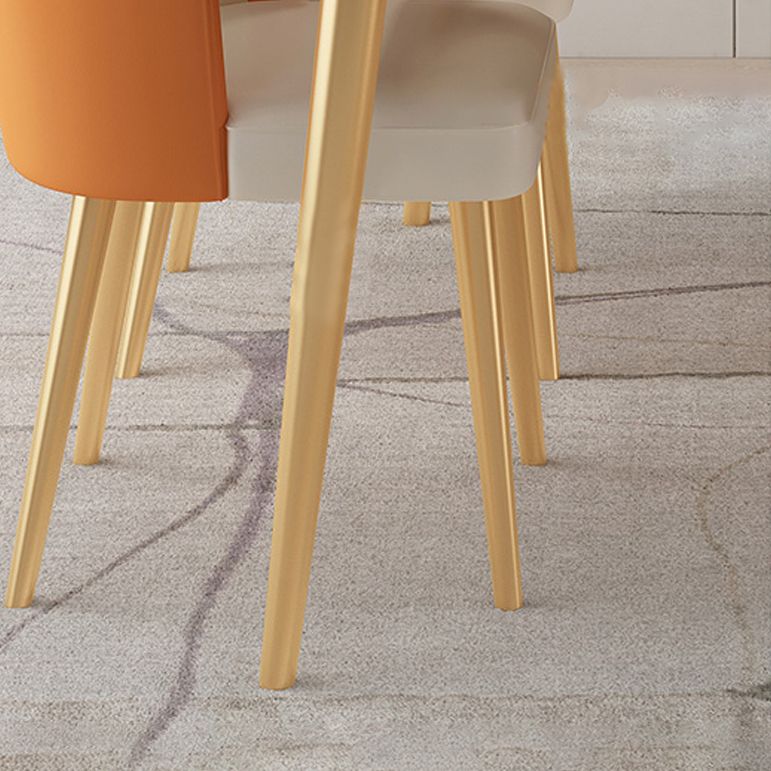 Luxury 1/2/5/7 Pieces Dining Set with Sintered Stone White Table Dining Furniture Set Clearhalo 'Dining Room Sets' 'Dining Tables & Seating' 'dining_room_set' 'furn' 'furn_dining_room_set' 'Furniture' 'furniture_dining_room_set' 'Kitchen & Dining Furniture' 'kitchen&dining_furn' 'kitchen' 1200x1200_e5a61309-8628-4c8d-b9ff-13d579e3cef5