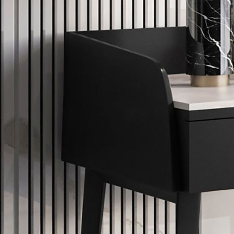 Camera da letto Make-Up Vanity Desk 31.5 "/39.37" /47.24 "W, finitura nera/kaki