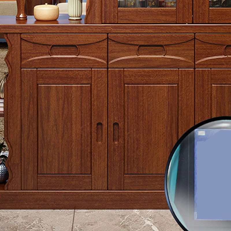 Bar Pulls Traditional Solid Wood Shelves Included Accent Cabinet