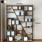 9.84"W 78.74"H Bookcase Industrial Style Open Back Bookcase for Study Room Home Office Clearhalo 'Bookcases' 'furn' 'furn_bookcases' 'Furniture' 'furniture_bookcases' 'kitchen' 'kitchen_bookcases' 'Living Room Furniture' 'Office Furniture' 1200x1200_e5acd351-d883-491a-9395-3a367dcffd81