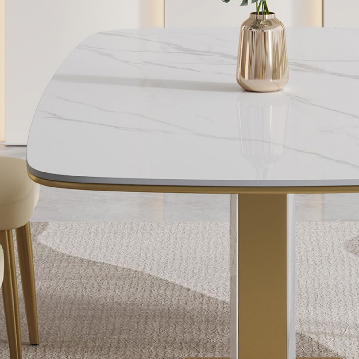 Nordic Sintered Stone Top Dining Set 1/4/5/7 Pieces Rectangle Dining Table with Chairs Clearhalo 'Dining Room Sets' 'Dining Tables & Seating' 'dining_room_set' 'furn' 'furn_dining_room_set' 'Furniture' 'furniture_dining_room_set' 'Kitchen & Dining Furniture' 1200x1200_e5ad3a42-b625-4c13-93e4-b63a780a3067