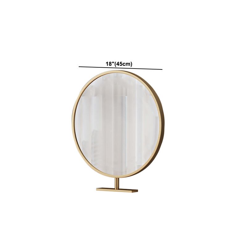 Glambraun Glass Top Waschtisch 25,6 "W 3 Schubladen Schminktisch mit Spiegel & Stuhl