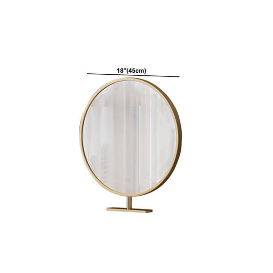 Glambraun Glass Top Waschtisch 25,6 "W 3 Schubladen Schminktisch mit Spiegel & Stuhl