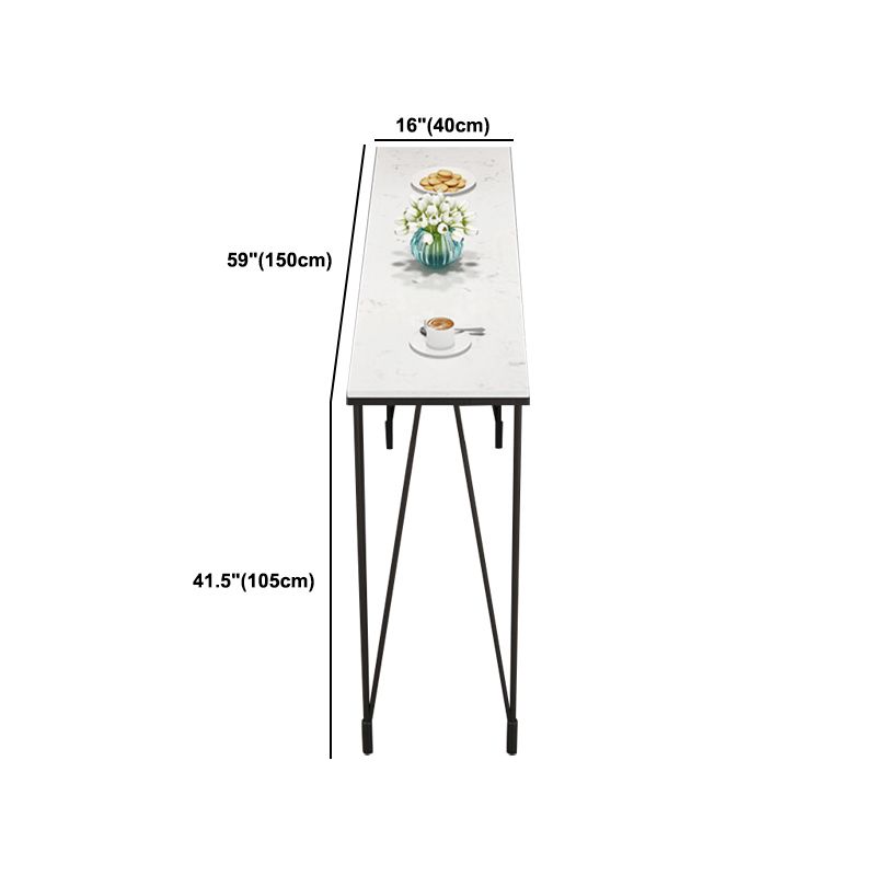 Modern 1/4 Pieces Bar Table Set Rectangle Stone Counter Table with Backrest Stools Clearhalo 'Bar Furniture' 'furn' 'furn_home_bar_bar_sets' 'Furniture' 'Home Bars & Bar Sets' 'home_bar_bar_sets' 'Kitchen & Dining Furniture' 1200x1200_e5ae6321-99eb-46eb-b1f8-e287cfbb6553