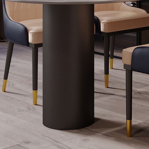 Free Form Sintered Stone Top Dining Table Modern Table with Metal Base Clearhalo ' dining_table' 'Dining Tables & Seating' 'Dining Tables' 'furn' 'furn_dining_table' 'Furniture' 'furniture_dining_table' 'Kitchen & Dining Furniture' 'kitchen&dining_furn' 'kitchen' 'kitchen_dining_table' 1200x1200_e5aebcee-e968-4f7e-8845-369f35880642