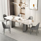 Glam Style Dinette Set for Home 1/2/3/5/6 Pieces Glossy White Dining Table Set Clearhalo 'Dining Room Sets' 'Dining Tables & Seating' 'dining_room_set' 'furn' 'furn_dining_room_set' 'Furniture' 'Kitchen & Dining Furniture' 1200x1200_e5b13de4-31b2-4f3c-9053-299ff9cb7c47