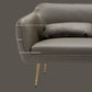 Mid-Century Modern Faux Leather Sofa 31.1" H Sloped Arm Loveseat Clearhalo 'Furniture' 'furniture_sofas' 'kitchen' 'kitchen_sofas' 'Living Room Furniture' 'Sofa' 'sofas' 1200x1200_e5b1a1df-fa79-4119-bdd5-19460fce4e95