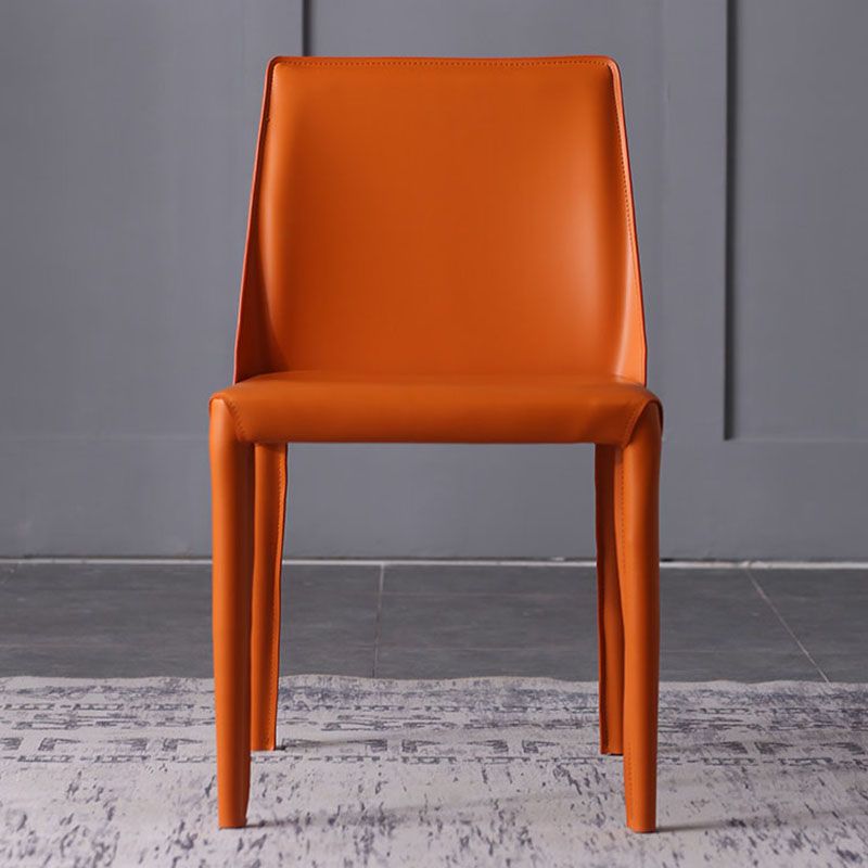 Contemporary Leather Chairs Set Kitchen Dining Room Solid Back Side Chair Clearhalo ' kitchen&dining_furn' 'Dining Chairs' 'Dining Tables & Seating' 'dining_chair' 'furn' 'furn_dining_chair' 'Furniture' 'furniture_dining_chair' 'Kitchen & Dining Furniture' 'kitchen' 1200x1200_e5b28458-ac07-4b74-8dbc-2602ea208d84