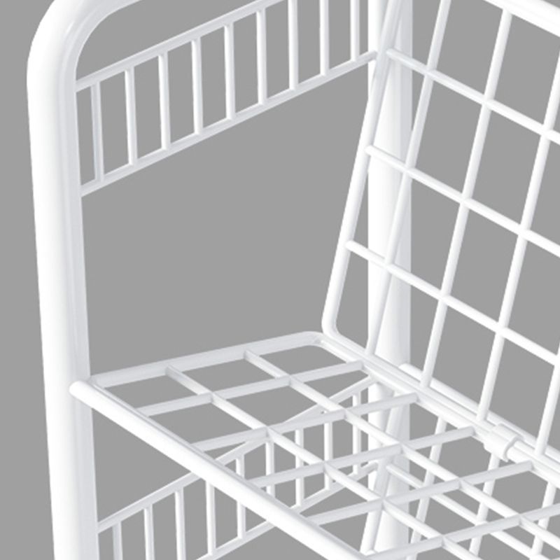 Contemporary Etagere Metal Book Shelf Vertical Shelves Included Shelf Bookcase for Home