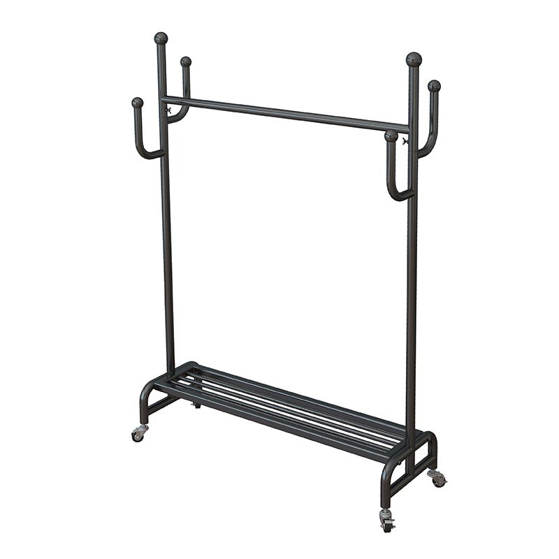 Armata in ferro aperto di ferro in metallo Armata in stile contemporaneo con canna da abbigliamento