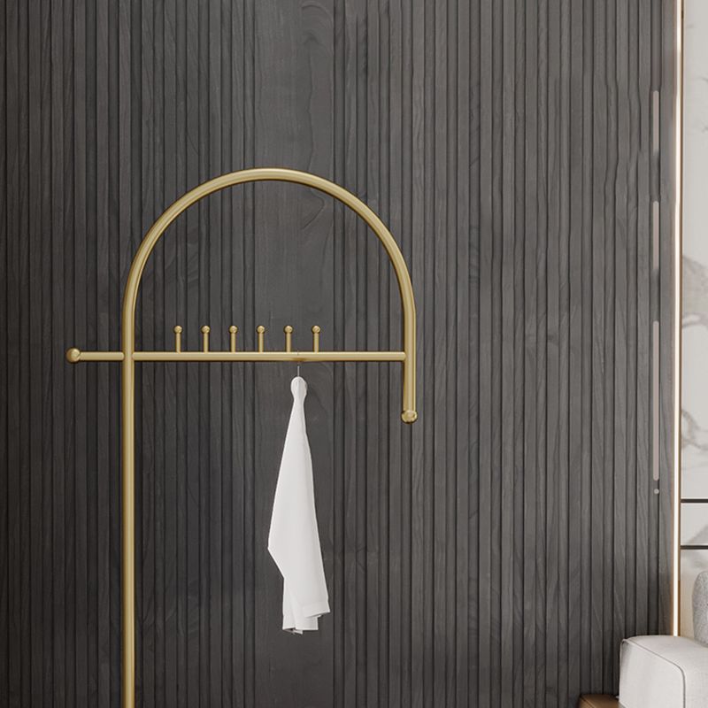 Luxurious Metallic Coat Ranger Rack Free Standing Rack with Flip Box