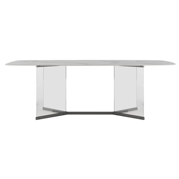 Modern 1/3/4/5/6 Pieces Dining Set Rectangle Sintered Stone Dining Table Set Clearhalo 'Dining Room Sets' 'Dining Tables & Seating' 'dining_room_set' 'furn' 'furn_dining_room_set' 'Furniture' 'furniture_dining_room_set' 'Kitchen & Dining Furniture' 1200x1200_e5ba27c9-1fed-4fa2-9117-19a4acd572ee