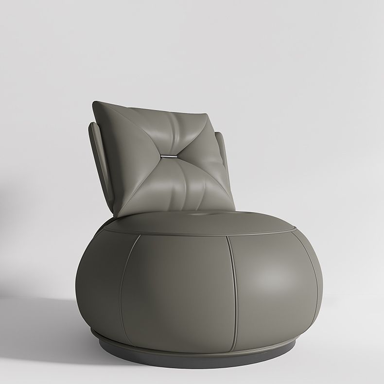 Solid Color Lounge Chair Living Room Round Base Side Fixed Back Chair Clearhalo 'Accent Chairs' 'accent_chairs' 'Chairs & Seating' 'furn' 'furn_accent_chairs' 'Furniture' 'Living Room Furniture' 1200x1200_e5bb89e1-38db-49ad-9212-96dcfda38d4c