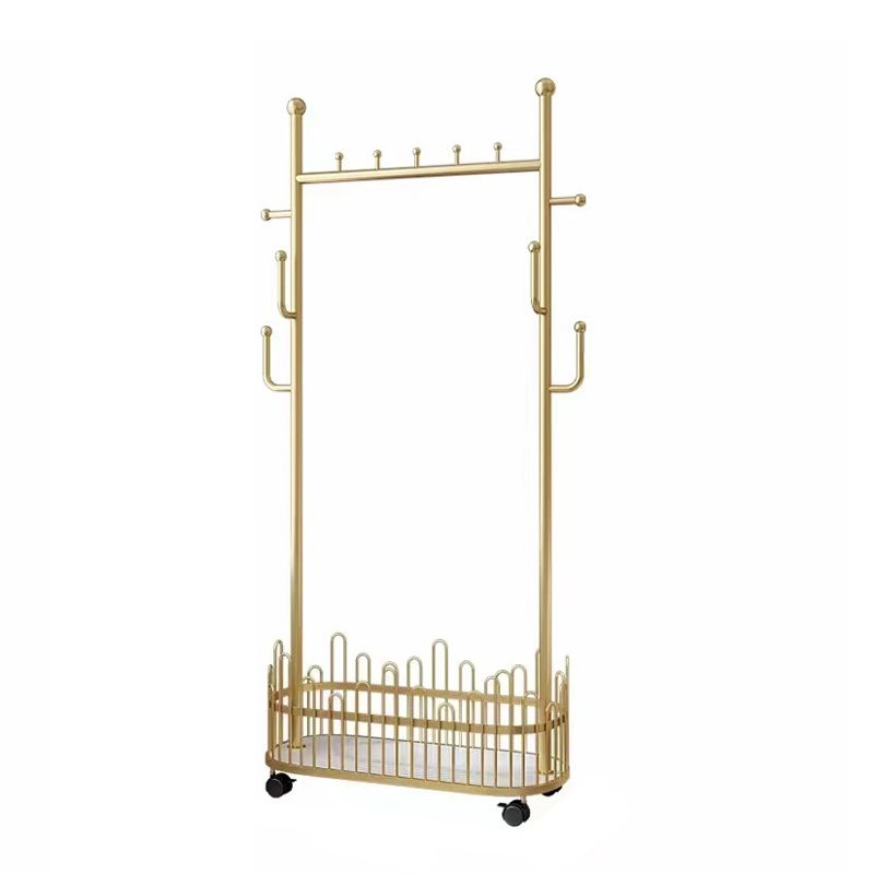 Glam Coat Rack Free Standing Coat Hook Storage Shelf Organizer Metal ...