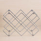 Contemporary Iron Wine Bottle Holder Countertop Bottle Rack for Living Room