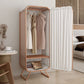 Modern Wardrobe Cabinet Clothes Rail Metal Wardrobe Armoire for Bedroom