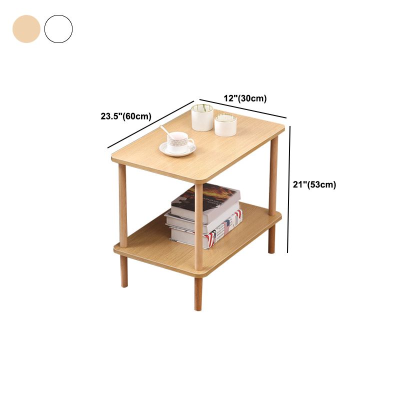 20.87 "Table lateral de estilo contemporáneo de estilo 4 patas Sofá Sofá Mesa de acento