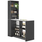Modern Style Stone Rectangle Bistro Bar Desk Table for Living Room Clearhalo 'Bar Furniture' 'Bar Tables' 'bar_tables' 'furn' 'furn_bar_tables' 'Furniture' 'Kitchen & Dining Furniture' 1200x1200_e5bd585b-c5cb-46d5-a7fa-8f7fee56a2b2