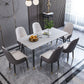 Modern Matte Finish Stone Dining Table Rectangle Dining Table Clearhalo ' dining_table' 'Dining Tables & Seating' 'Dining Tables' 'furn' 'furn_dining_table' 'Furniture' 'furniture_dining_table' 'Kitchen & Dining Furniture' 'kitchen&dining_furn' 'kitchen' 'kitchen_dining_table' 1200x1200_e5bd8ef9-ea60-4b42-955d-6f45191152ce