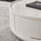 Wood Coffee Cocktail Table Drum Coffee or End Table with Storage Clearhalo 'Coffee & Accent Tables' 'Coffee Tables' 'coffee_tables' 'furn' 'furn_coffee_tables' 'Furniture' 'Living Room Furniture' 1200x1200_e5bdeef5-216d-4126-bf50-d3892807eed8