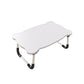 Folding Writing Desk Irregular Shape Task Desk with 2-Legs for Home