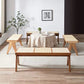 14.82-inch Width Solid Wood Bench Tropical Rectangle Seating Bench Clearhalo 'Benches' 'Chairs & Seating' 'furn' 'furn_benches' 'Furniture' 'Living Room Furniture' 1200x1200_e5beb8a4-6698-4886-9ea2-0b55984b5a3e