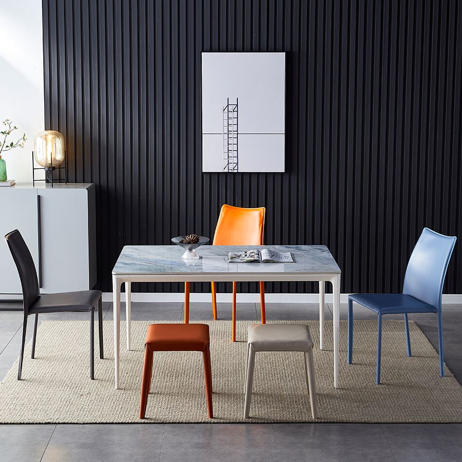 Solid Back Dining Armless Chairs Stackable Dining Side Chairs with Metal Legs Clearhalo ' kitchen&dining_furn' 'Dining Chairs' 'Dining Tables & Seating' 'dining_chair' 'furn' 'furn_dining_chair' 'Furniture' 'furniture_dining_chair' 'Kitchen & Dining Furniture' 'kitchen' 1200x1200_e5bf2c81-72ea-4ae7-86df-421ce39e146c