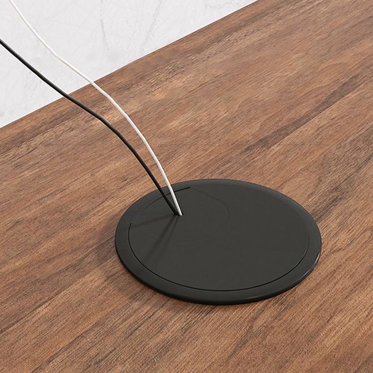 Consola de medios de televisión escandinava 3 puertas consola de soporte de televisión marrón