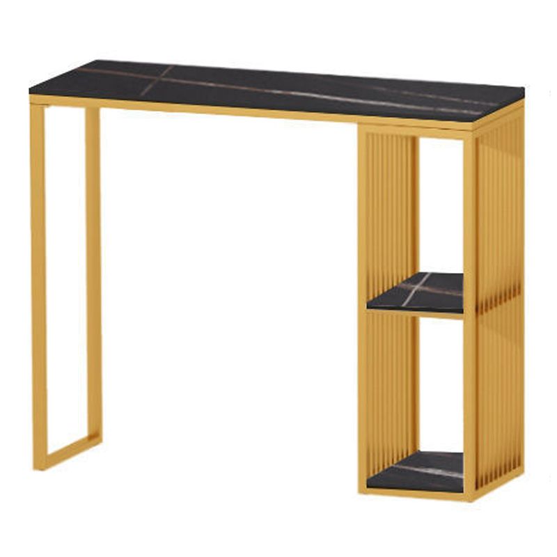 Rectangle Bar Dining Table Contemporary Bar Dining Table with Sled Base Clearhalo 'Bar Furniture' 'Bar Tables' 'bar_tables' 'Furniture' 'furniture_bar_tables' 'Kitchen & Dining Furniture' 1200x1200_e5c5d195-66dc-4c61-99f4-5147c3e8f42b