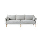 Charles of London Sofa moderne 3-zits stoffen stoffen bank met houten benen