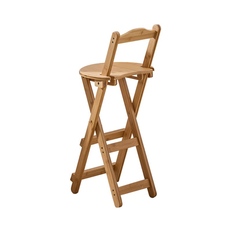 Modern Wood Folding Bar Stool Footrest Low Back Counter Stool for Kitchen Clearhalo 'Bar Furniture' 'Bar Stools' 'bar_stools' 'furn' 'furn_bar_stools' 'furniture_bar_stools' 'Kitchen & Dining Furniture' 'kitchen&dining_furn' 'kitchen' 'kitchen_furn' Furniture' 1200x1200_e5c7feb2-c6fb-46c1-916d-3db37965d179