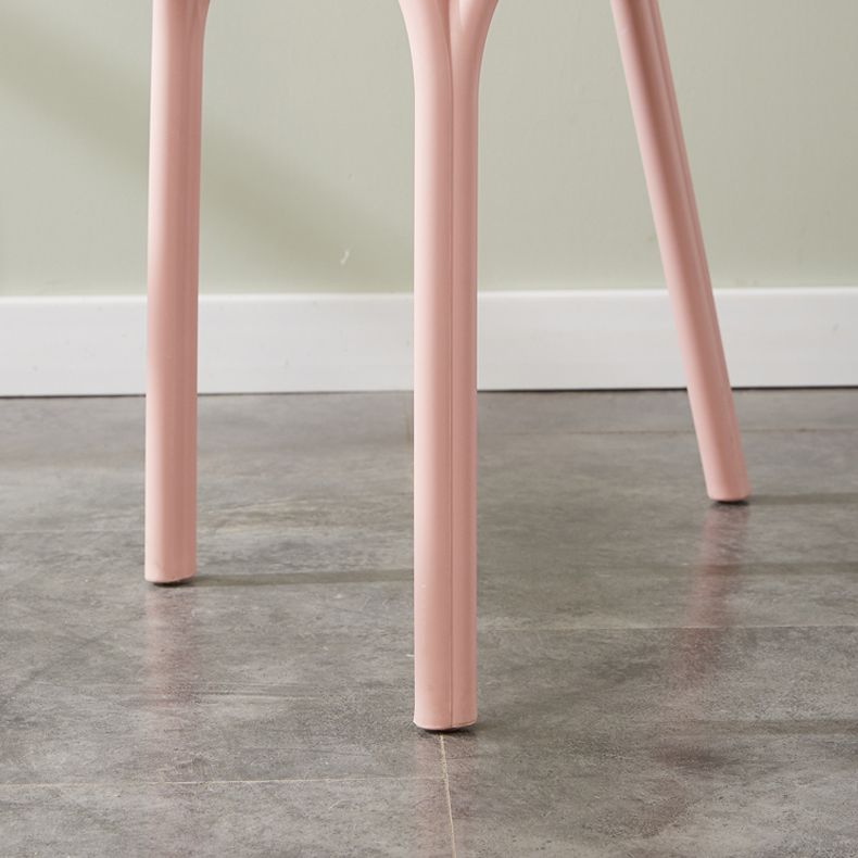 Stackable Plastic Dining Side Chair Scandinavian Armless Dining Chairs (Set of 4) Clearhalo ' kitchen&dining_furn' 'Dining Chairs' 'Dining Tables & Seating' 'dining_chair' 'furn' 'furn_dining_chair' 'Furniture' 'furniture_dining_chair' 'Kitchen & Dining Furniture' 'kitchen' 1200x1200_e5c84046-1f0f-4dfb-8885-2b0460f63e6c