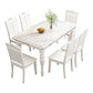 Contemporary Sintered Stone Kitchen Dining Set White Standard Dining Set with 4 Legs Base Clearhalo 'Dining Room Sets' 'Dining Tables & Seating' 'dining_room_set' 'furn' 'furn_dining_room_set' 'Furniture' 'furniture_dining_room_set' 'Kitchen & Dining Furniture' 'kitchen&dining_furn' 'kitchen' 1200x1200_e5cb5640-2861-4dfc-8d14-30ab925661f5