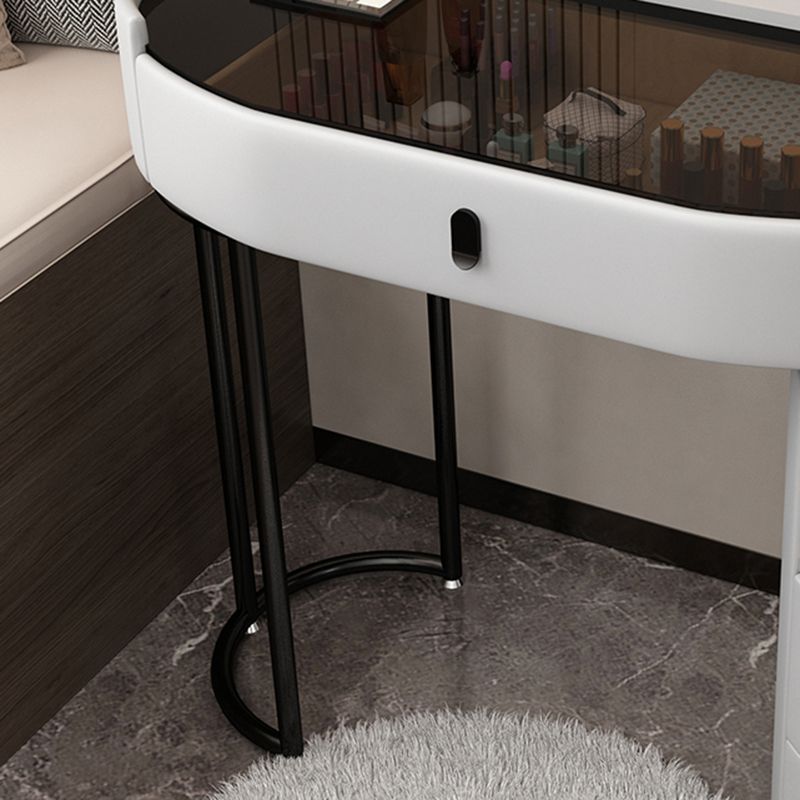 3 cassetti glam trucco vanità scrivania con vanità per trucco in vetro