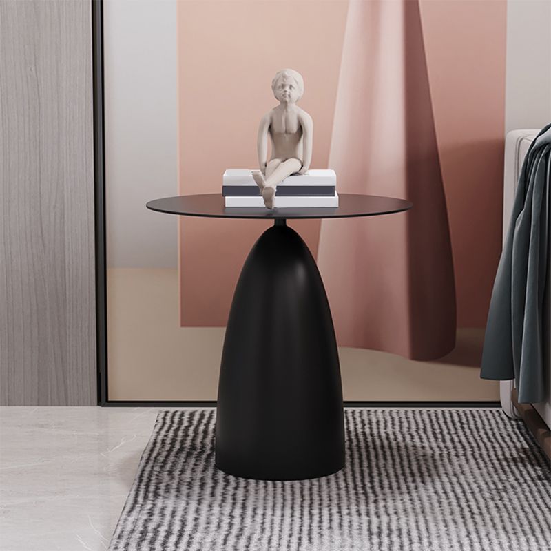 16.5"/17.7" Tall Mid-Century Round Top Side Table Metal Pedestal End Table Clearhalo 'Coffee & Accent Tables' 'End & Side Tables' 'end_side_tables' 'furn' 'furn_end_side_tables' 'Furniture' 'Living Room Furniture' 1200x1200_e5ce7833-a26e-4cef-8def-6562ea21d82b