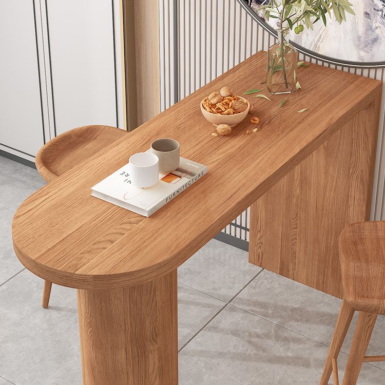 Juego de comedor de pub de madera maciza de 1/2/3/5 piezas, mesa interior moderna y taburete