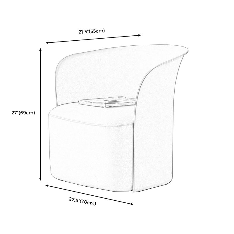 Armstuhl Arme Leinen/PU -Leder inklusive Stuhl für Wohnzimmer, Schlafzimmer