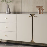 3 Schubladen Buffet Ständer Glam Sideboard -Buffet mit 4 Regalen für die Küche