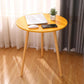 Farmhouse Round Wood Table Top Side Table with Three Wooden Legs