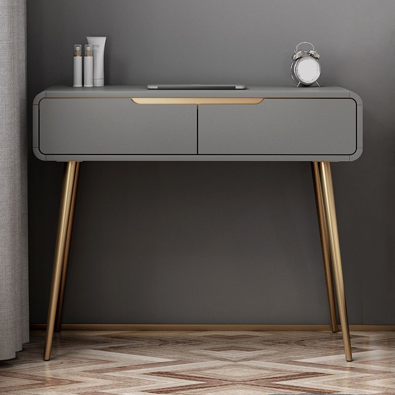 31,5 "Hoogte Wit/ grijze houten top make-up ijdelheid met lade voor slaapkamer