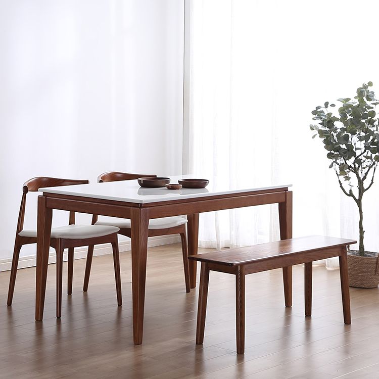 Mid-Century Rectangle Dining Table Marble Table with 4 Legs Base for Home Clearhalo ' dining_table' 'Dining Tables & Seating' 'Dining Tables' 'furn' 'furn_dining_table' 'Furniture' 'furniture_dining_table' 'Kitchen & Dining Furniture' 'kitchen&dining_furn' 'kitchen' 'kitchen_dining_table' 1200x1200_e5d66a79-e2b7-41db-9cb9-e1e36d58e2b3