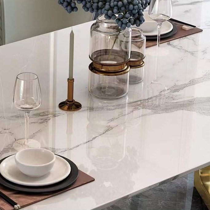 Contemporary Sintered Stone Dining Table Set 1/4/5/6/7 Pieces Dining Set for Home Clearhalo 'Dining Room Sets' 'Dining Tables & Seating' 'dining_room_set' 'furn' 'furn_dining_room_set' 'Furniture' 'furniture_dining_room_set' 'Kitchen & Dining Furniture' 1200x1200_e5d6fdb1-b27e-4f50-8ea9-653be082142a