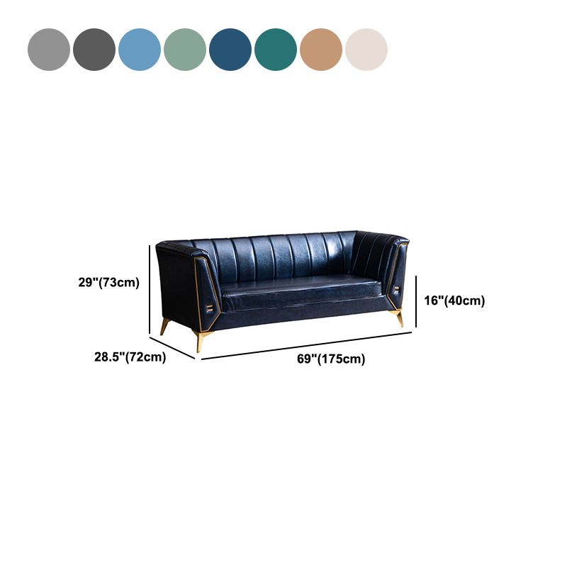 Sofá de almohada cosida contemporánea con brazo de esmoquin para apartamento