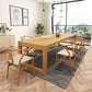 Pine Solid Wood Dining Double Table Pedestal Base Rectangle Table for Home Clearhalo ' dining_table' 'Dining Tables & Seating' 'Dining Tables' 'furn' 'furn_dining_table' 'Furniture' 'furniture_dining_table' 'Kitchen & Dining Furniture' 'kitchen&dining_furn' 'kitchen' 'kitchen_dining_table' 1200x1200_e5de536e-7bfe-414e-8c74-0666ea9e5fff