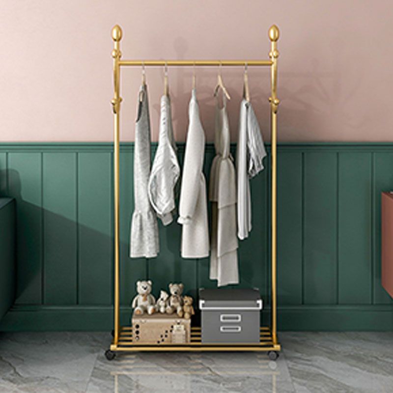 Glamellschichtbügel Metal 4 Haken frei stehende Kleiderregal mit Lagerregale