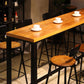 Coffee Shop Bar Height Counter Height Table Industrial Solid Wood Rectangle Pub Table Clearhalo 'Bar Furniture' 'Bar Tables' 'bar_tables' 'furn' 'furn_bar_tables' 'Furniture' 'Kitchen & Dining Furniture' 1200x1200_e5df3140-6445-4922-b369-bbe7b50702e2