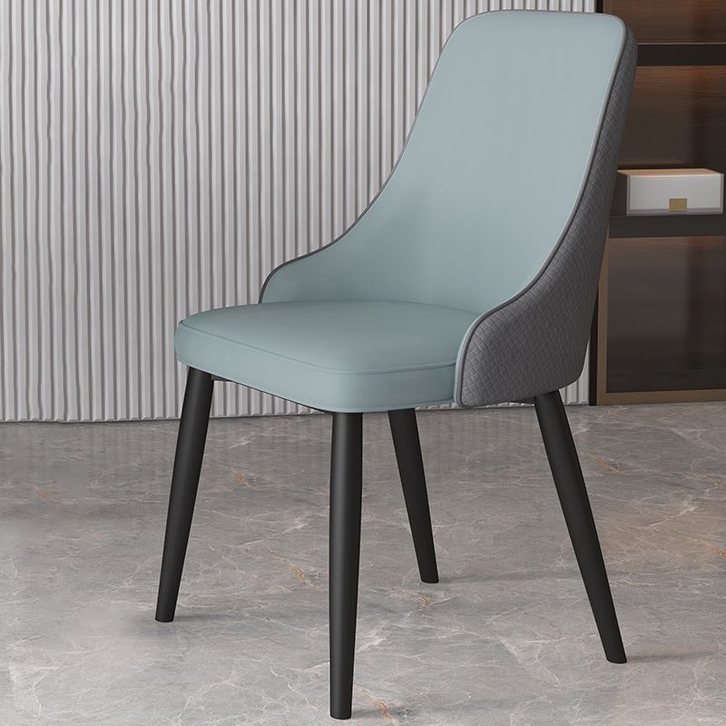 Metal Modern Dining Side Chair with Color Cushion Parsons Chair for Home Clearhalo ' kitchen&dining_furn' 'Dining Chairs' 'Dining Tables & Seating' 'dining_chair' 'furn' 'furn_dining_chair' 'Furniture' 'furniture_dining_chair' 'Kitchen & Dining Furniture' 'kitchen' 1200x1200_e5df55e7-c7de-4e08-8658-217b177bbe62